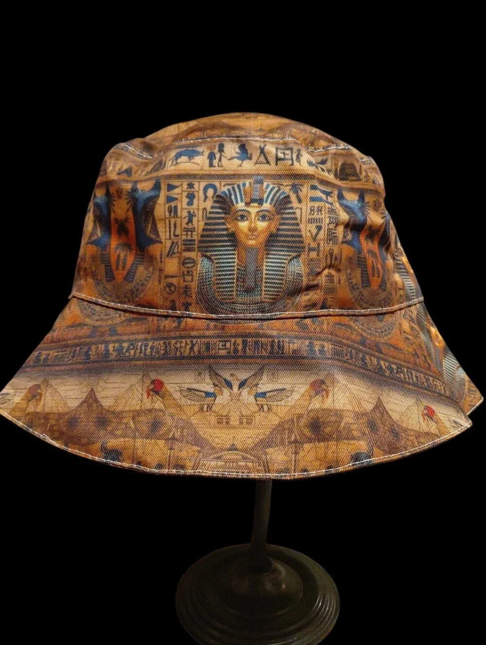 Egyptian hieroglyphic Print Bucket Hat Unisex 22"/23" - Picture 6 of 6
